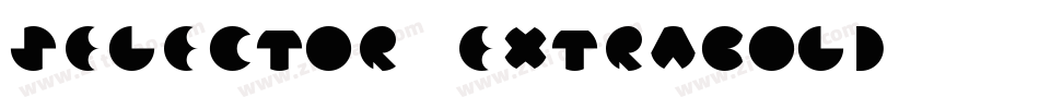 Selector ExtraBold字体转换